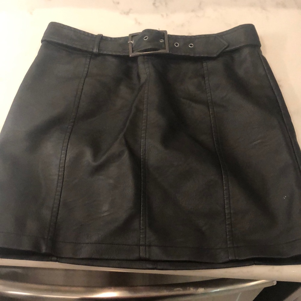 Leather skirt